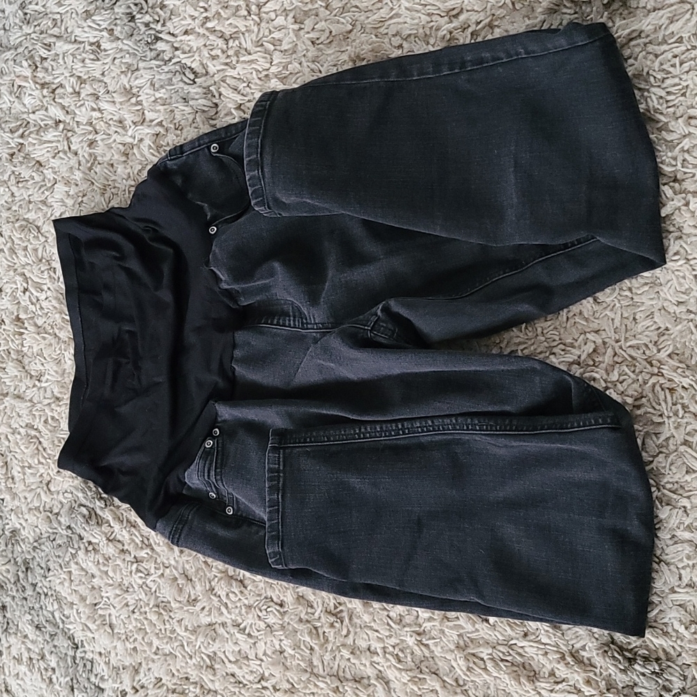 Harper Grey Maternity Black Jeans Size XL